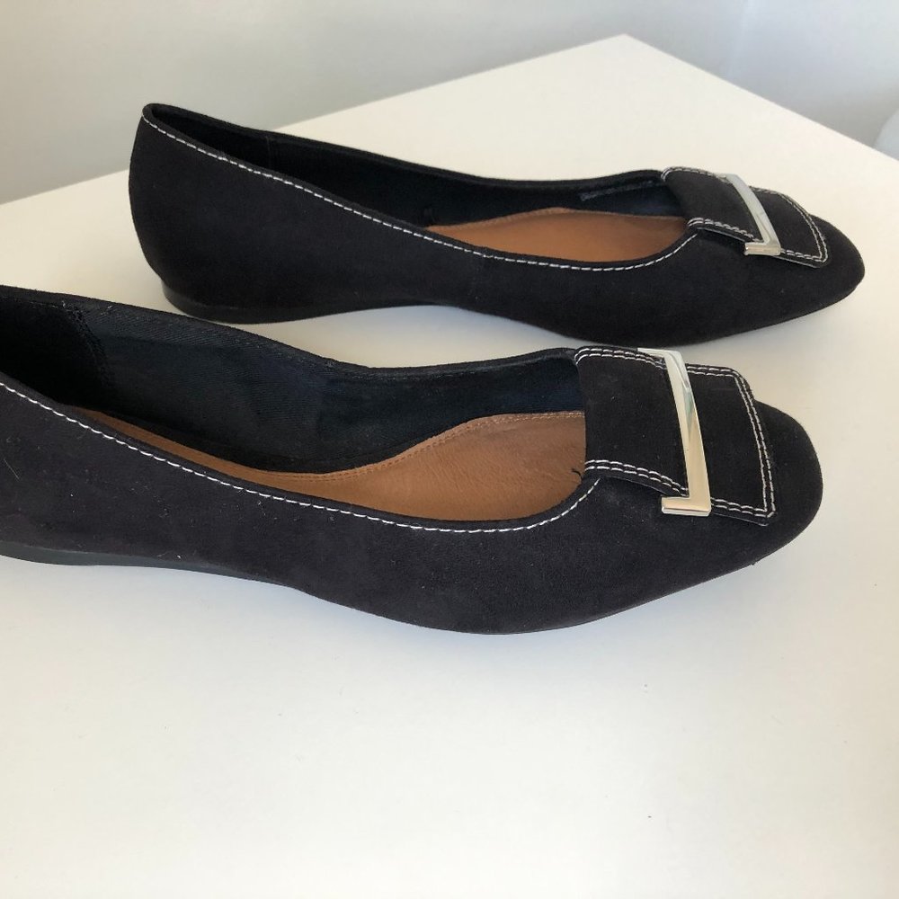 Next Black Flats Size 7 - Picture 2 of 5